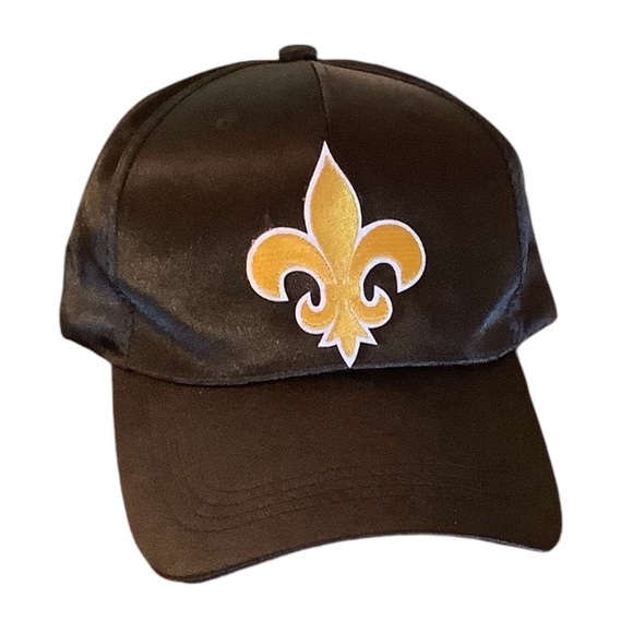 New Orleans Saints Black Silky Smooth Baseball Hat - Picture 2 of 6